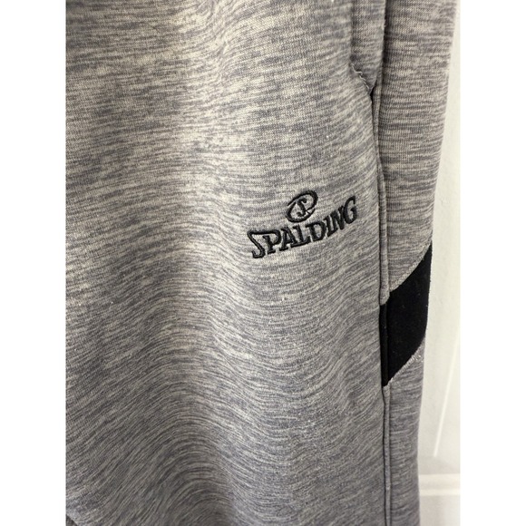 Spalding Sweatpants Mens Medium Gray/Black Straight Leg Pants Adult - Picture 3 of 4